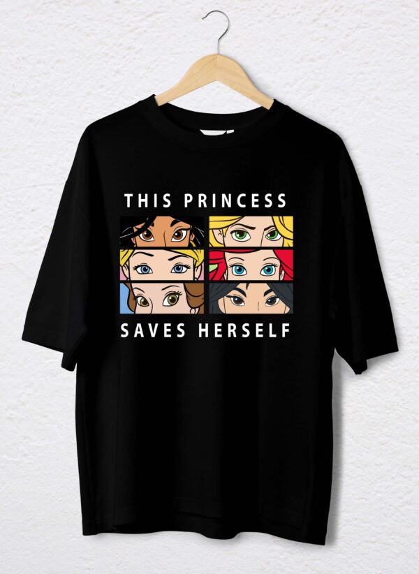 POLO NEGRO OVER DISNEY PRINCESS