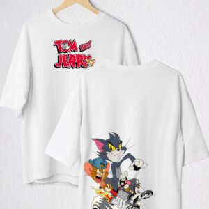 TOM AND JERRY POLO COLOR BLANCO