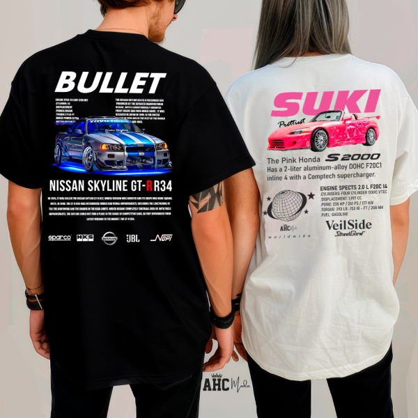 PLAYERAS DE PAREJA SKYLINE Y S2000