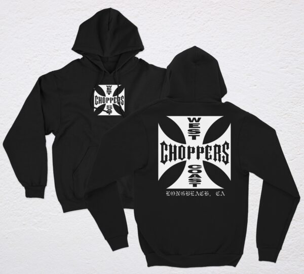 polera west coast choppers negro