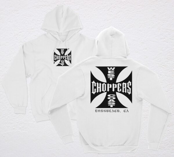 polera west coast choppers blanco
