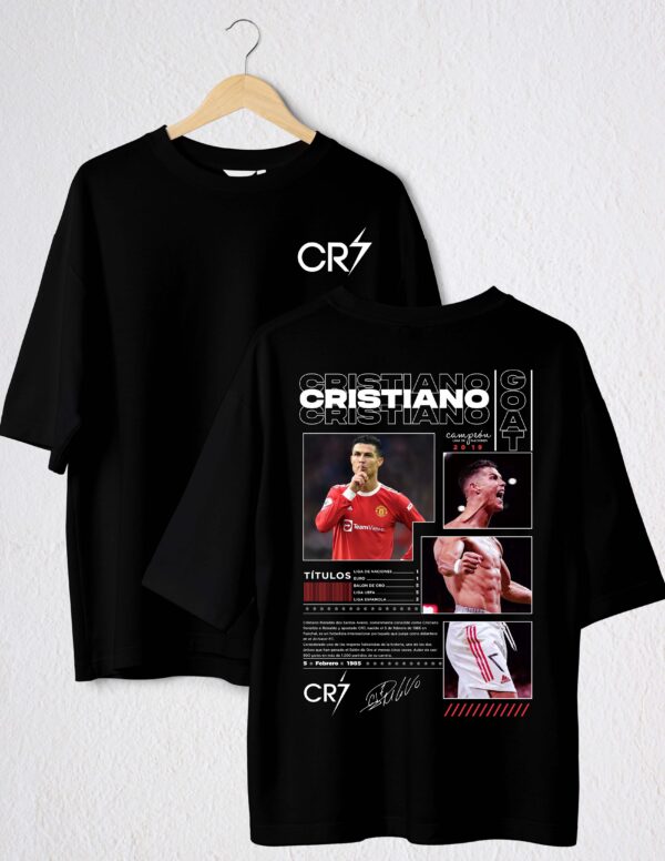 cr7 goat polo negro
