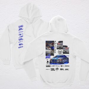 POLERA BLANCA HOODIE SKYLINE