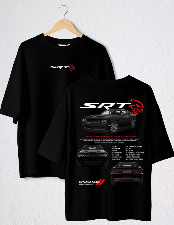 POLO NEGRO DODGE CHALLENGER SRT