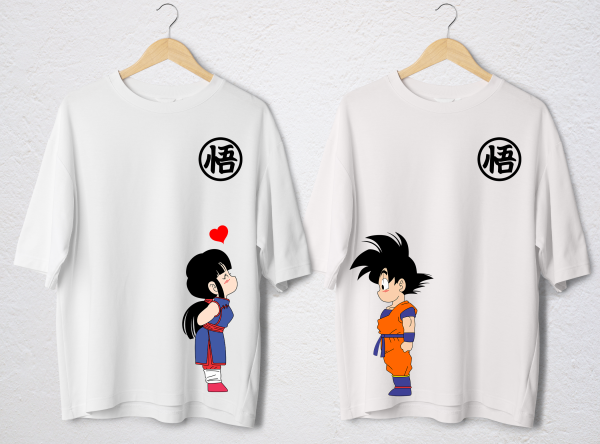 POLO PAREJA MILK Y GOKU