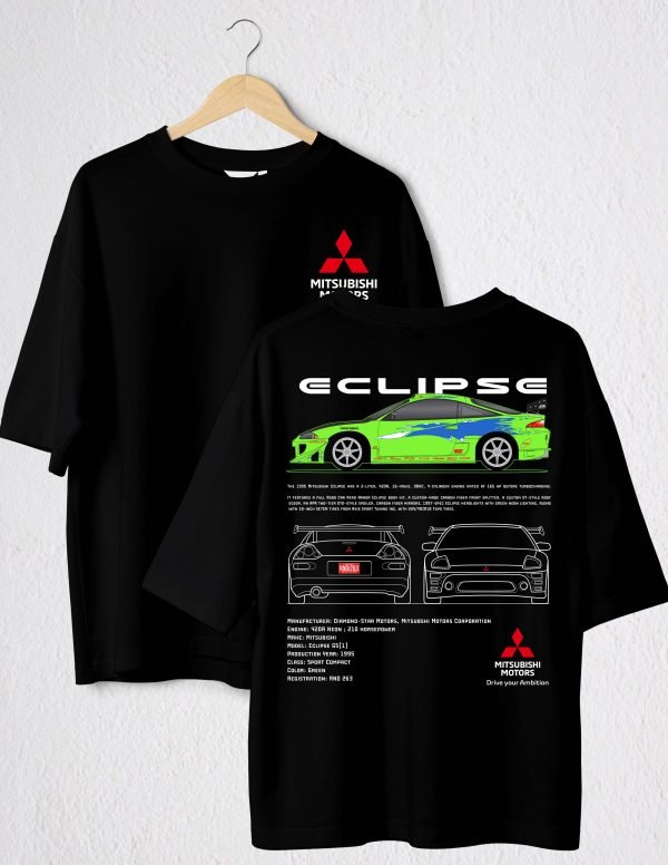 POLO NEGRO MITSUBISHI ECLIPSE VERDE