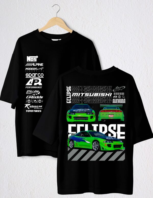 POLO NEGRO MITSUBISHI ECLIPSE VERDE