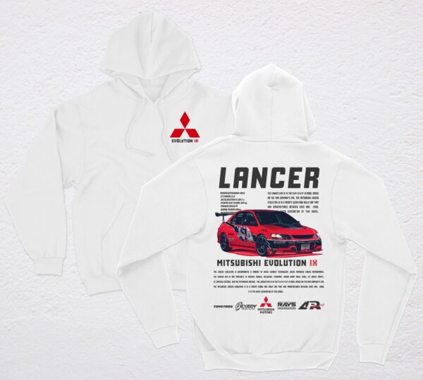 POLERA BLANCA LANCER EVO IX