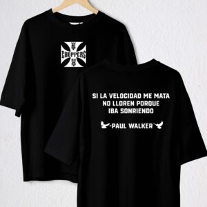 polo paul walker personalizado negro