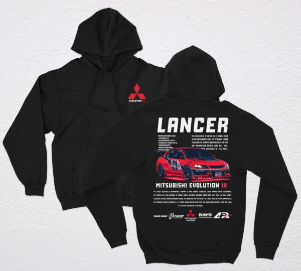 POLERA NEGRA LANCER EVO IX