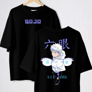 GOJO SIX EYES POLO NEGRO