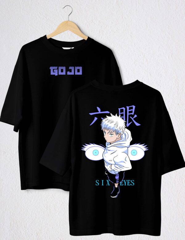GOJO SIX EYES POLO NEGRO