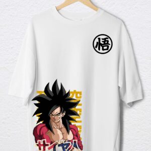 POLO GOKU SSJ 4 BLANCO