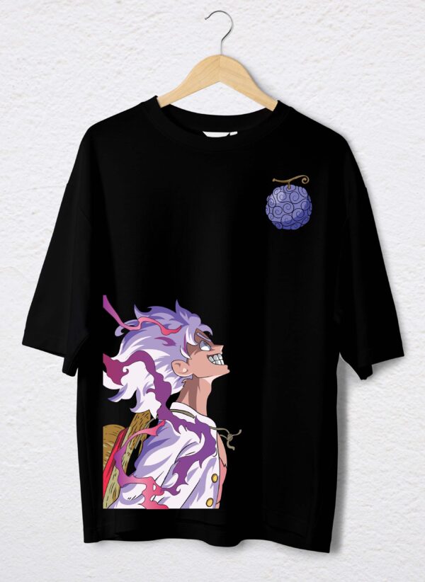 LUFFY GOMU GOMU POLO NEGRO