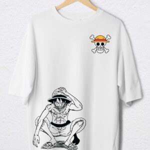 MONKEY DE LUFFY POLO BLANCO