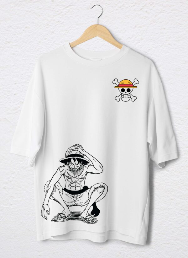 MONKEY DE LUFFY POLO BLANCO