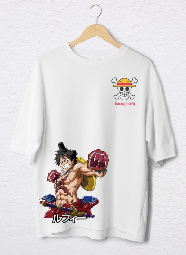 MONKEY DE LUFFY POLO BLANCO
