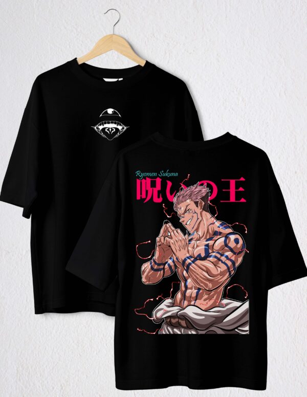 RYOMEN SUKUNA POLO NEGRO