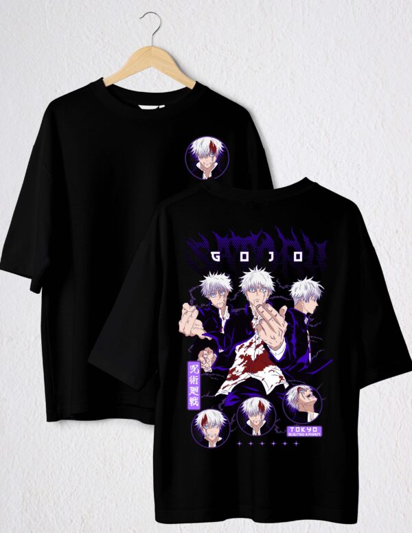 SATORU GOJO POLO NEGRO 002