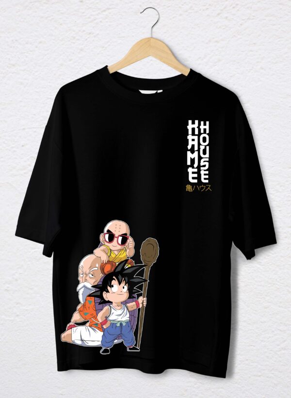 familia tortuga dragon ball polo negro