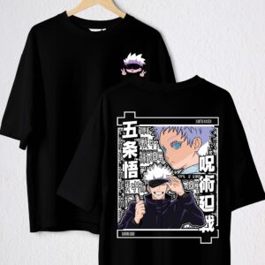 SATORU GOJO POLO NEGRO