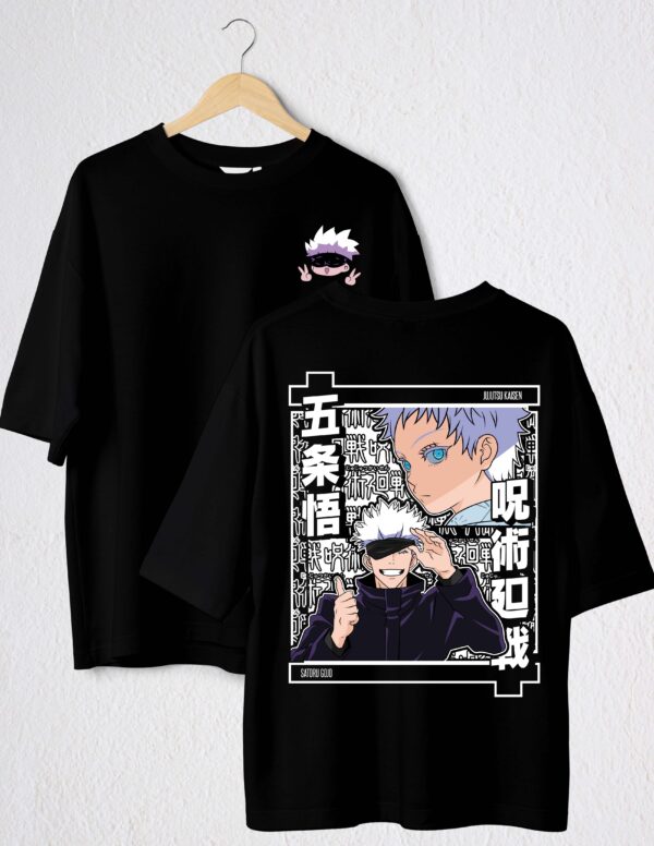 SATORU GOJO POLO NEGRO