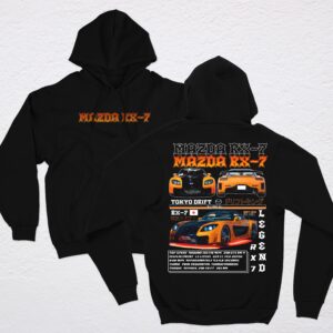 polera mazda RX-7 negro