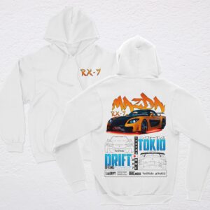 polera blanca mazda rx7