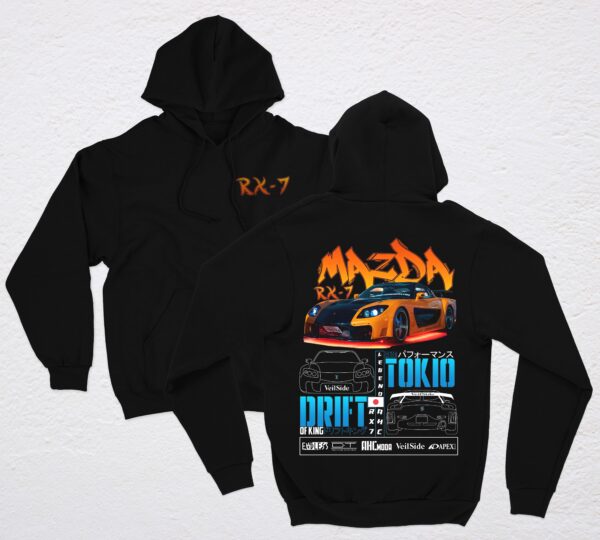polera negra mazda rx7