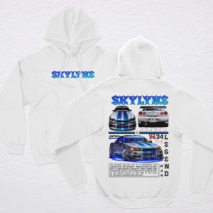 POLERA BLANCA SKYLINE GTR R34