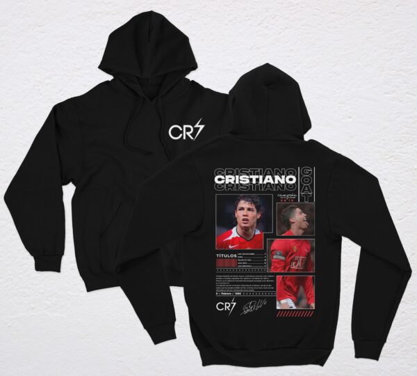 CR7 GOAT I POLERA NEGRA