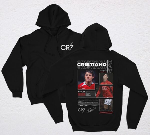 CR7 GOAT II POLERA NEGRA