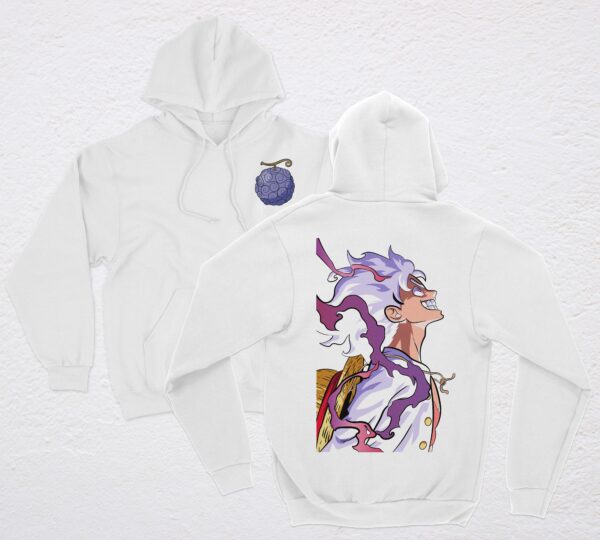 LUFFY GOMU GOMU POLERA BLANCA