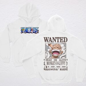 LUFFY WANTED POLERA BLANCA