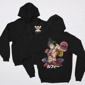 LUFFY SAMURAI POLERA NEGRA