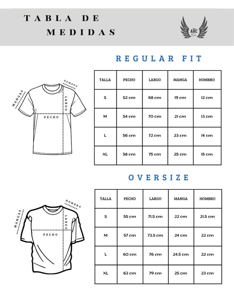 tabla de medidas de polos