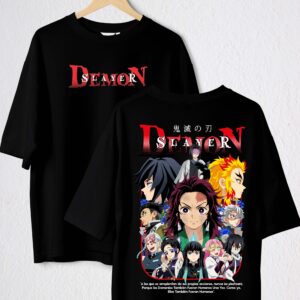 DEMON SLAYER I POLO NEGRO