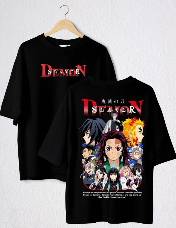 DEMON SLAYER I POLO NEGRO