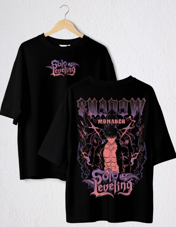 SHADOW MONARCH POLO NEGRO SOLO LEVELING