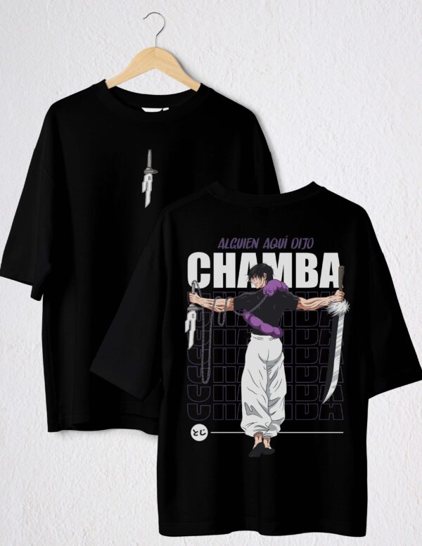 EL CHAMBAS TOJI FUSHIGURO POLO NEGRO