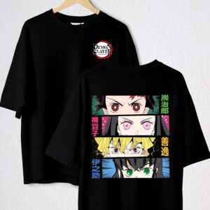 DEMON SLAYER , HASHIRAS POLO NEGRO