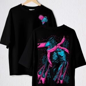 MOTOSIERRA CHAINSAW MAN POLO NEGRO