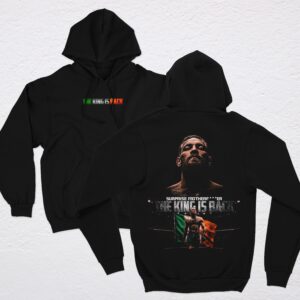 POLERA CONOR MCGREGOR THE KING IS BACK I POLERA NEGRA